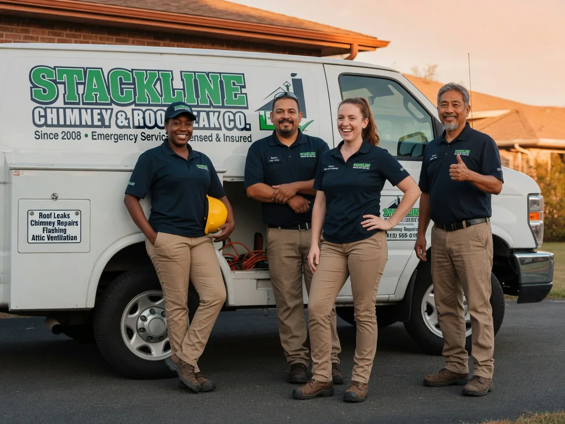 Chimney flashing repair company in Milford, TX